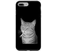 Funny Smoking Cat Meme Cigarette Grunge Aesthetic Custodia per iPhone 7 Plus/8 Plus