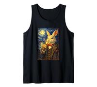 Funny Smoking Rabbit Meme Cigarette Bunny Rabbit in Suit Canotta