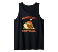 Funny Snail Cozy Shell Home è Il Mio Posto Felice Canotta