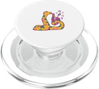 Funny Snake suona il sassofono Musica, serpenti, fauna PopSockets PopGrip per MagSafe