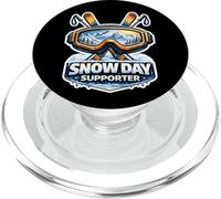 Funny Snow Day Supporter Ski Lover Ski Ski Mens Sciatore Inverno PopSockets PopGrip per MagSafe