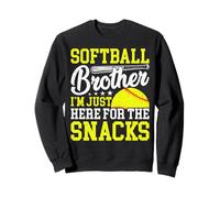 Funny Softball Brother Plays just I'm Here for the Snacks Felpa