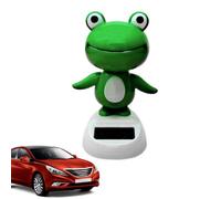 Funny Solar - ABS 6x6x10cm | Frog Design Solar Dancing Toy, Cute Animated Shaking Head | Car Dashboard Animal Decoration For Auto And Dashboard Display
