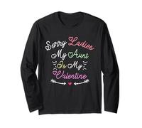 Funny Sorry Ladies My Aunt Is My Valentine Maglia a Manica