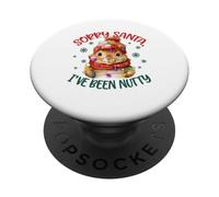 Funny Sorry Santa Squirrel Christmas Holiday I've Been Nutty PopSockets PopGrip Adesivo