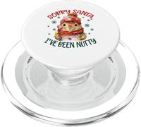 Funny Sorry Santa Squirrel Christmas Holiday I've Been Nutty PopSockets PopGrip per MagSafe