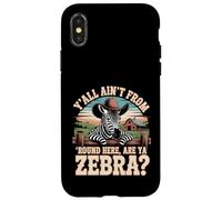 Funny Southern Zebra - Paese Humor Animal Trend Custodia per iPhone X/XS