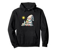 Funny Spa Gnome For Taco Lover And Lazy Crazy Days Of Summer Felpa con Cappuccio