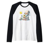 Funny Spa Gnome For Taco Lover And Lazy Crazy Days Of Summer Maglia con Maniche Raglan