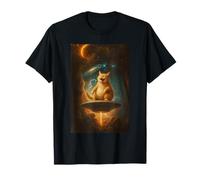 Funny Space, Cat UFO Alien, Abduction Astronaut Design Maglietta