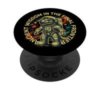 Funny Space Dinosaur Astronaut Cosmic Adventure PopSockets PopGrip Adesivo
