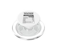 Funny Special Education Teacher Nutrition Facts label PopSockets PopGrip per MagSafe