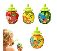 Funny Spill Proof Bubble Makers Set, 4 Piece Outdoor Kids Bubble Blowers, Summer Party Bubbles Toy Kit, Safe Durable Design for Boys Girls Teens Pool Beach Lawn Garden Birthday Play