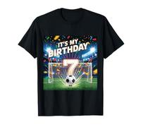 Funny Sports Soccer Lover 7th Birthday Soccer Tee Maglietta