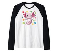 Funny Spotty 2024 Happy Spotted Children Axolotl DOT Maglia con Maniche Raglan
