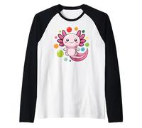 Funny Spotty 2024 Happy Spotted Children Axolotl DOT Maglia con Maniche Raglan