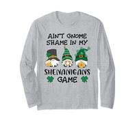 Funny St Patricks GNOME Prone to Shenanigans with My Gnomies Maglia a Manica