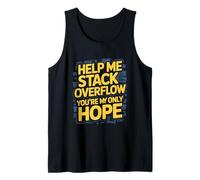 Funny Stack Overflow Aiutami Tu Sei la mia Unica Speranza Canotta