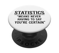 Funny Statistics Definition for Statisticians Data Analysts PopSockets PopGrip Adesivo