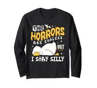 Funny Stay Silly Goose Horrors Sono Infiniti Meme Goose Joke Maglia a Manica