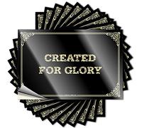 Funny Street Labels - Etichette adesive in vinile con numeri staccabili e attaccabili, create per la gloria, divertenti decorazioni per la cucina, adesivi e decalcomanie per auto da corsa (12 x 18 cm