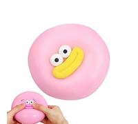 Funny Stress Balls - Soft Squeeze Toy, Pinching Gadget with Big Eyes and Sausage Lips, Sensory Squeeze Ball, Whimsical Hand Accessory with Unique Facial Features, Hilarious Desk Tool for Play