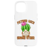 Funny Succulent Gnome Graphic For Men Grandpa Cactus Dad Custodia per iPhone 15