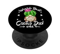 Funny Succulent Gnome Hat For Spiky Gramps Best Cactus Dad PopSockets PopGrip Adesivo