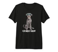 Funny Sunglasses Do What I Want Irish Wolfhound Lover Maglietta Premium