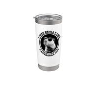 Funny Sunglasses Logo Lover I Just Really Like Capybaras Ok Bicchiere termico in acciaio inox doppia parete