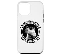 Funny Sunglasses Logo Lover I Just Really Like Capybaras Ok Custodia per iPhone 12 mini