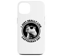 Funny Sunglasses Logo Lover I Just Really Like Capybaras Ok Custodia per iPhone 13