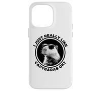 Funny Sunglasses Logo Lover I Just Really Like Capybaras Ok Custodia per iPhone 14 Pro Max