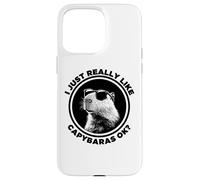 Funny Sunglasses Logo Lover I Just Really Like Capybaras Ok Custodia per iPhone 15 Pro Max