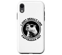 Funny Sunglasses Logo Lover I Just Really Like Capybaras Ok Custodia per iPhone XR