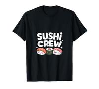 Funny Sushi Crew Kawaii Personaggi Sorridenti Rotoli Maglietta