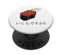 Funny Sushi Design Ikura Salmon Roe Sushi "Quanto costa?" PopSockets PopGrip Adesivo