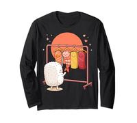 Funny Sushi Rice Character Shopping for Neta Outfits Cute Maglia a Manica