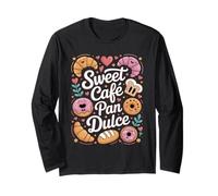 Funny Sweet Cafe Pan Dulce Bakery Personaggi Maglia a Manica