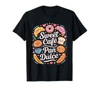 Funny Sweet Cafe Pan Dulce Bakery Personaggi Maglietta