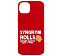 Funny Synonym Rolls Graphic Grammar Teacher Pun Custodia per iPhone 14 Plus