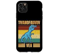 Funny T Rex Dinosaur Cartoon Retro Speech Gag Custodia per iPhone 11 Pro Max