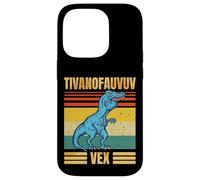Funny T Rex Dinosaur Cartoon Retro Speech Gag Custodia per iPhone 14 Pro