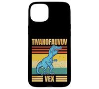 Funny T Rex Dinosaur Cartoon Retro Speech Gag Custodia per iPhone 15 Plus