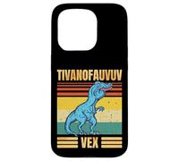 Funny T Rex Dinosaur Cartoon Retro Speech Gag Custodia per iPhone 15 Pro