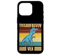 Funny T Rex Dinosaur Cartoon Retro Speech Gag Custodia per iPhone 16 Pro