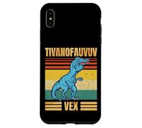 Funny T Rex Dinosaur Cartoon Retro Speech Gag Custodia per iPhone XS Max