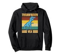 Funny T Rex Dinosaur Cartoon Retro Speech Gag Felpa con Cappuccio