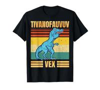 Funny T Rex Dinosaur Cartoon Retro Speech Gag Maglietta