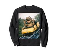 Funny T-Rex Roller Coaster Meme Silly Graphic Dino Felpa